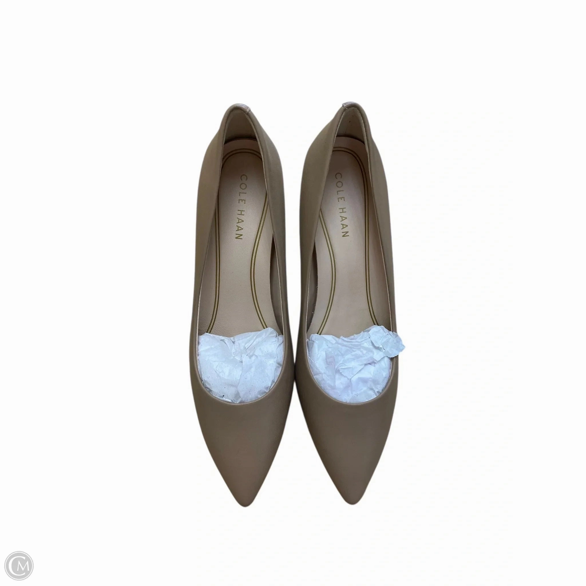 Wear resistant Beach Wedding Heels Shoes Heels Stiletto By Cole-haan In Beige, Size: 10