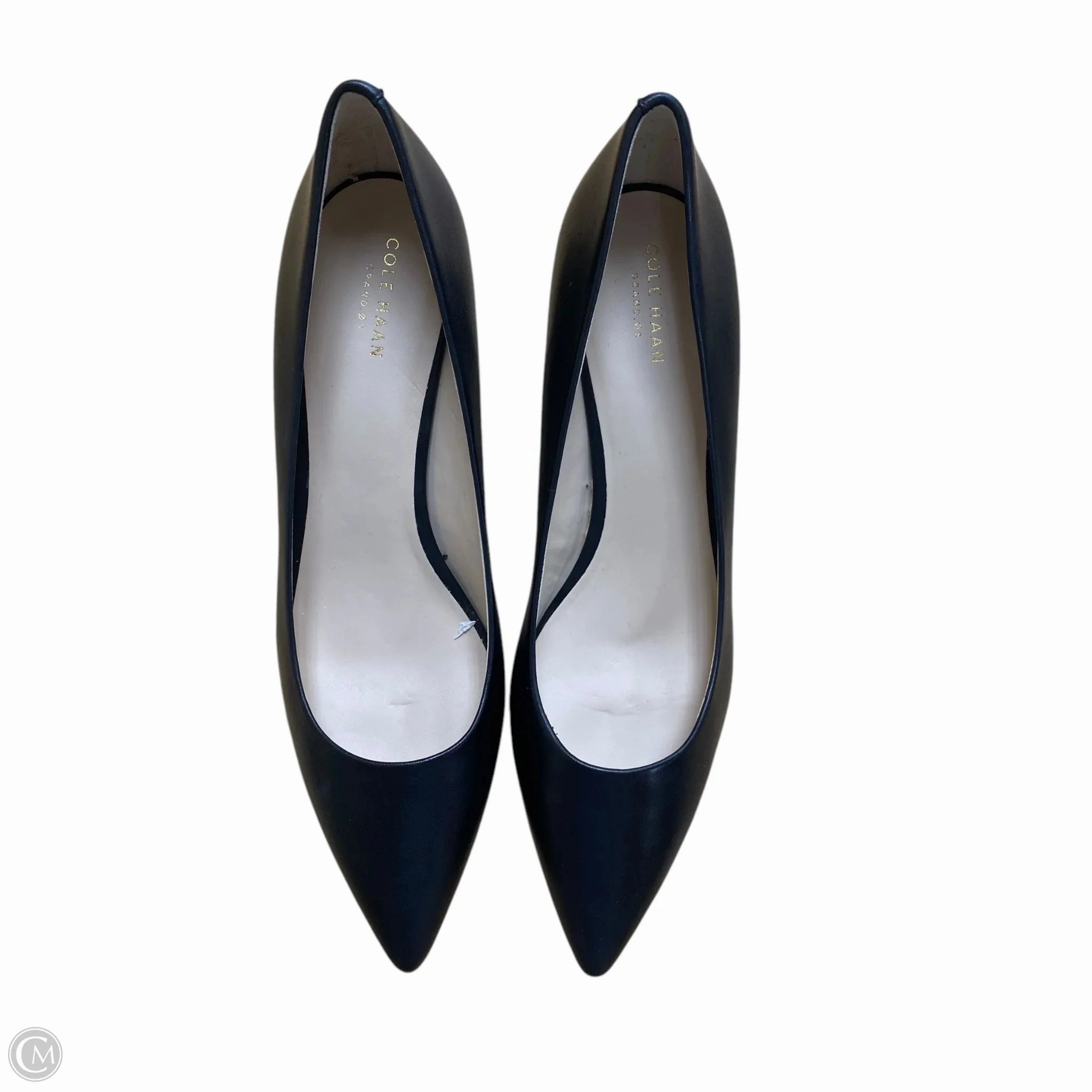 Beach Wedding Heels Peep Toe Pumps Shoes Heels Stiletto By Cole-haan In Black, Size: 11