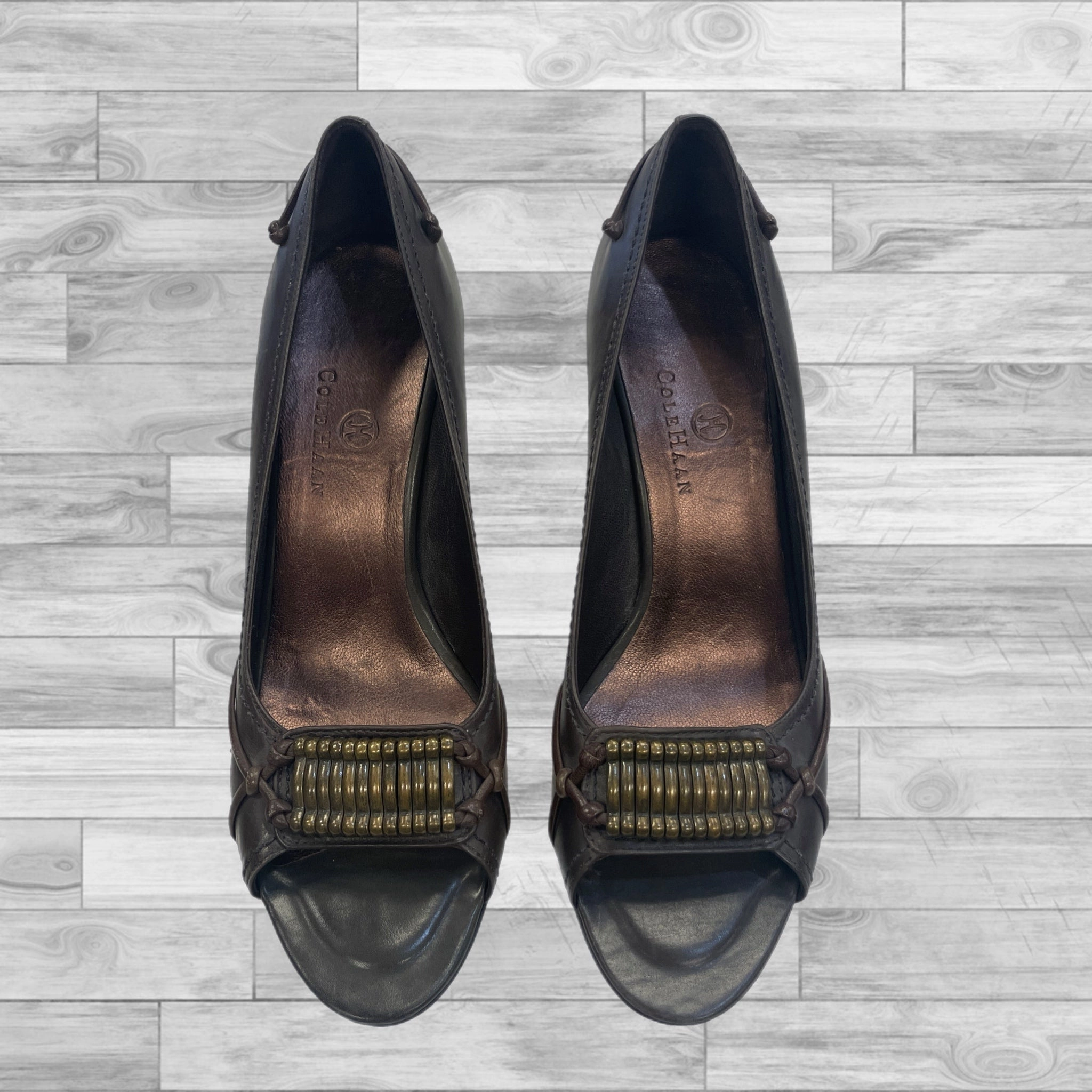 Shoes Heels Stiletto By Cole-haan In Brown, Size: 7.5 Statement Color