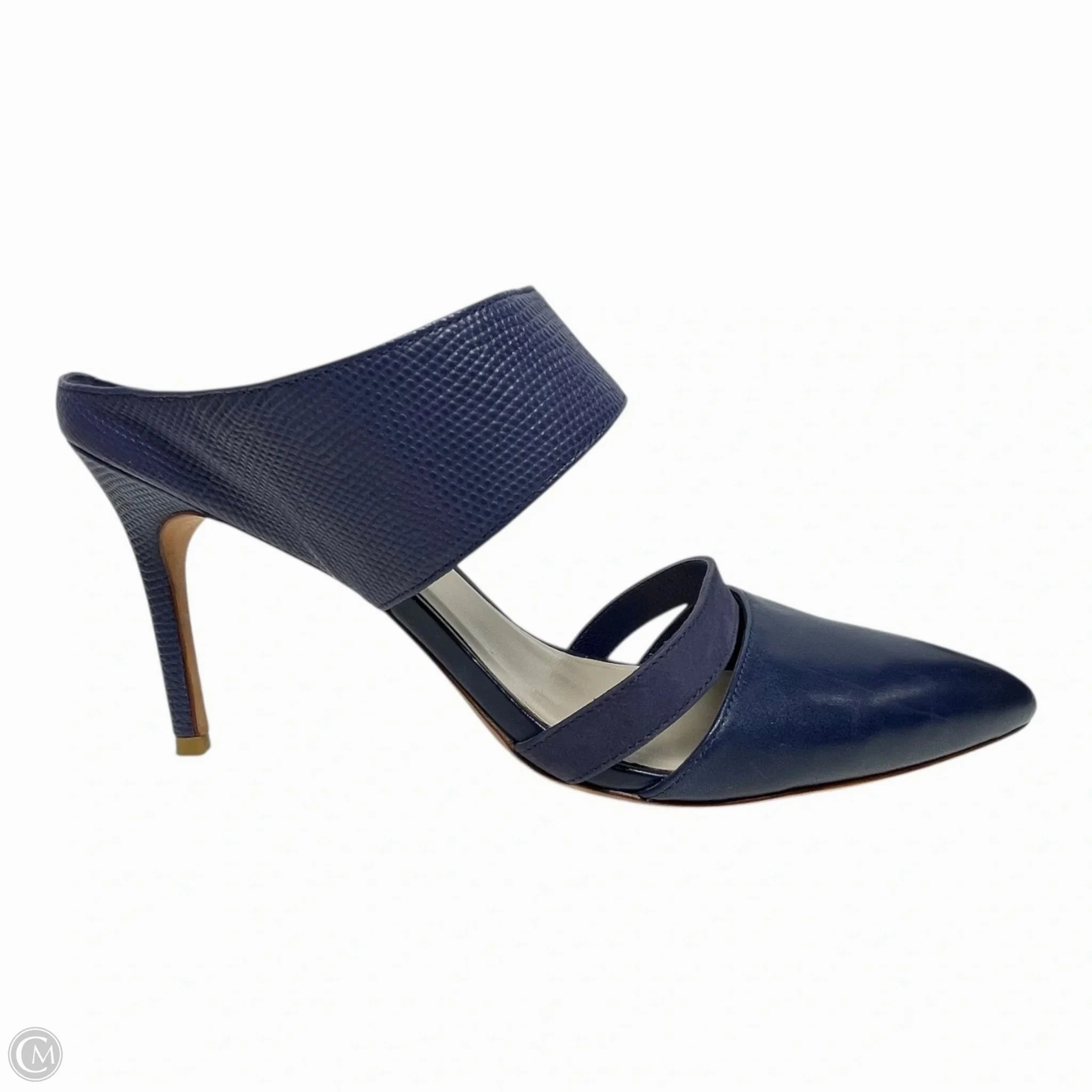 Shoes Heels Stiletto By Cole-haan In Navy, Size: 10 Metallic Evening Shoes