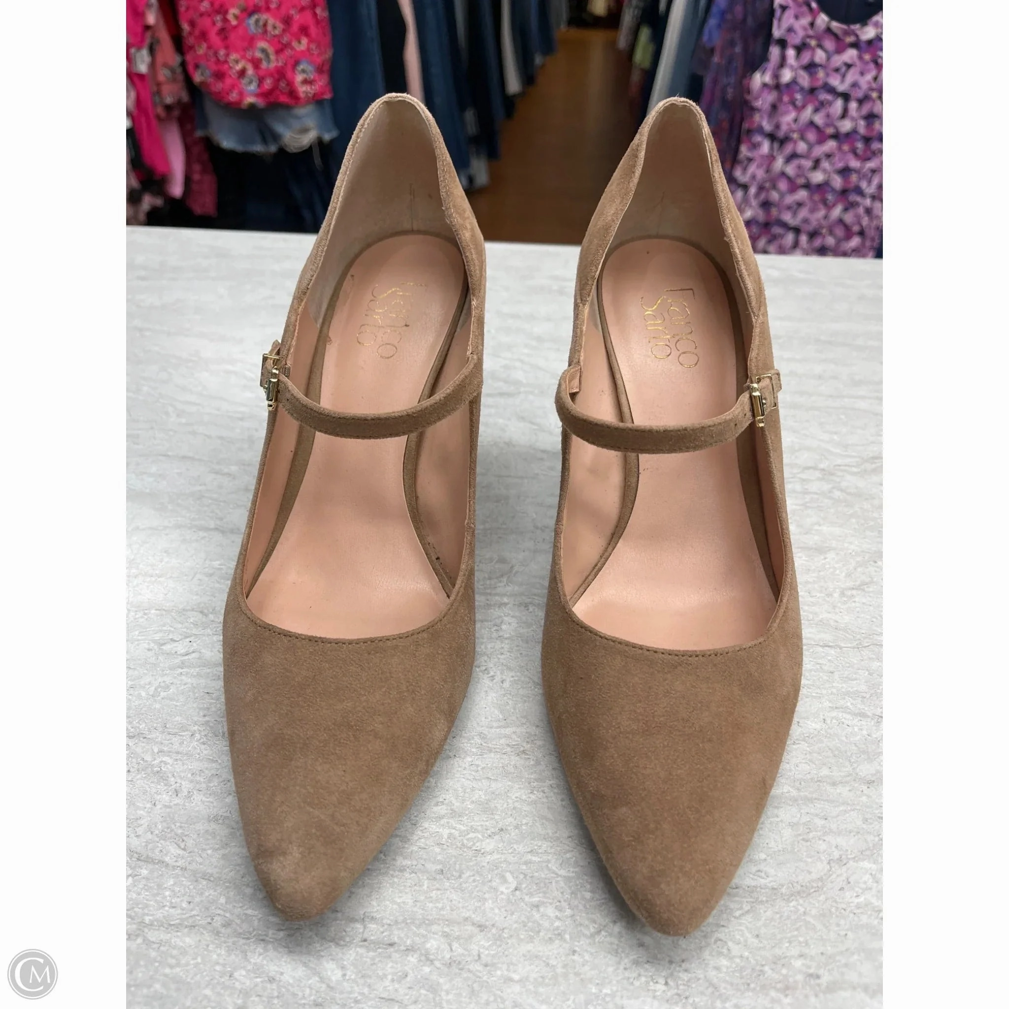 Timeless Design Sophisticated Edge Shoes Heels Stiletto By Franco Sarto In Tan, Size: 10