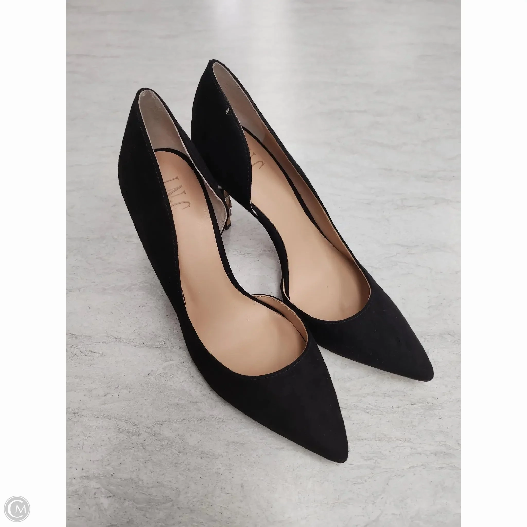 Shoes Heels Stiletto By Inc In Black & Silver, Size: 7 Chic Booties Classic Red Heels