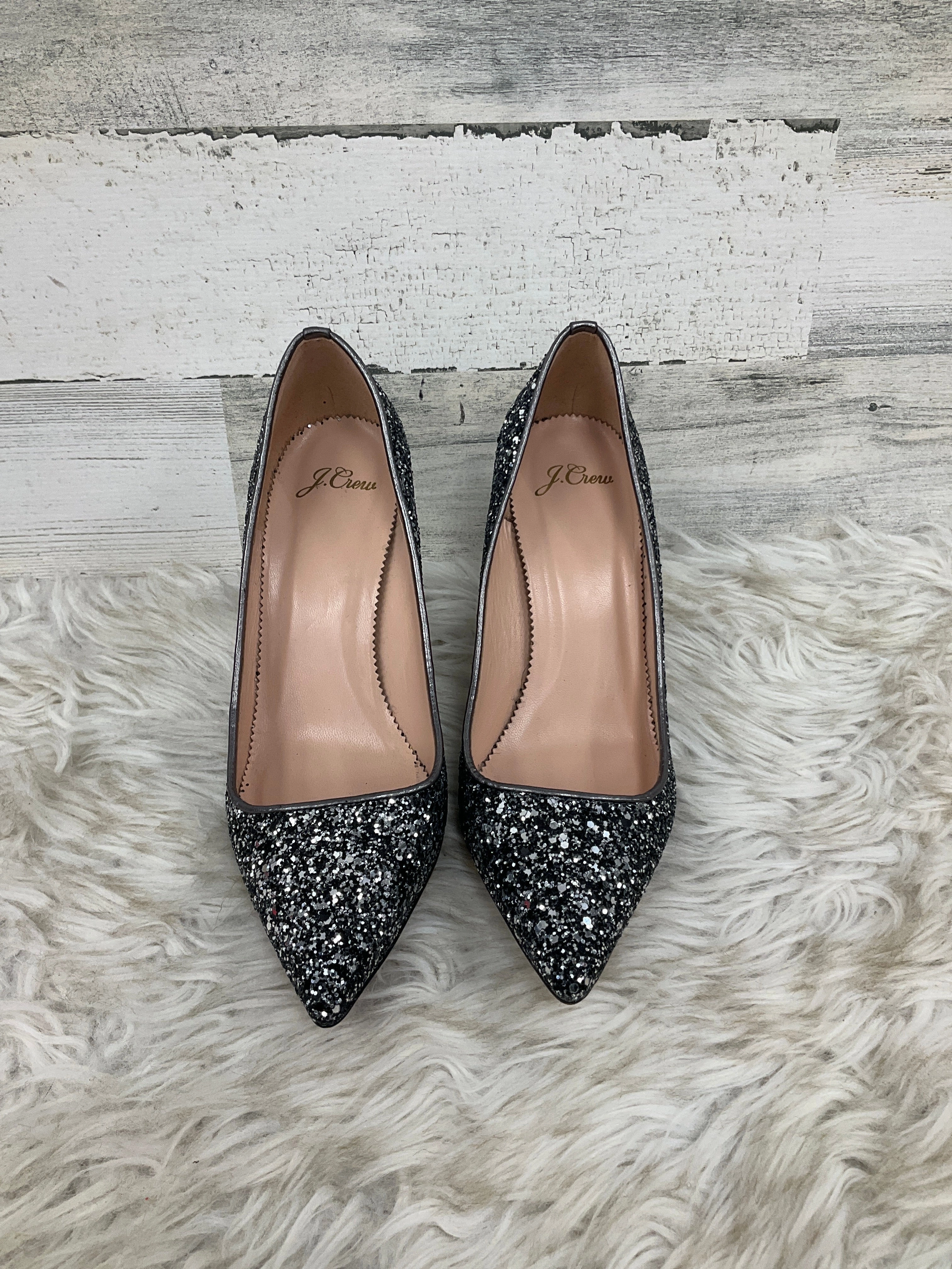 Boho Chic Heels Shoes Heels Stiletto By J. Crew In Black, Size: 7.5