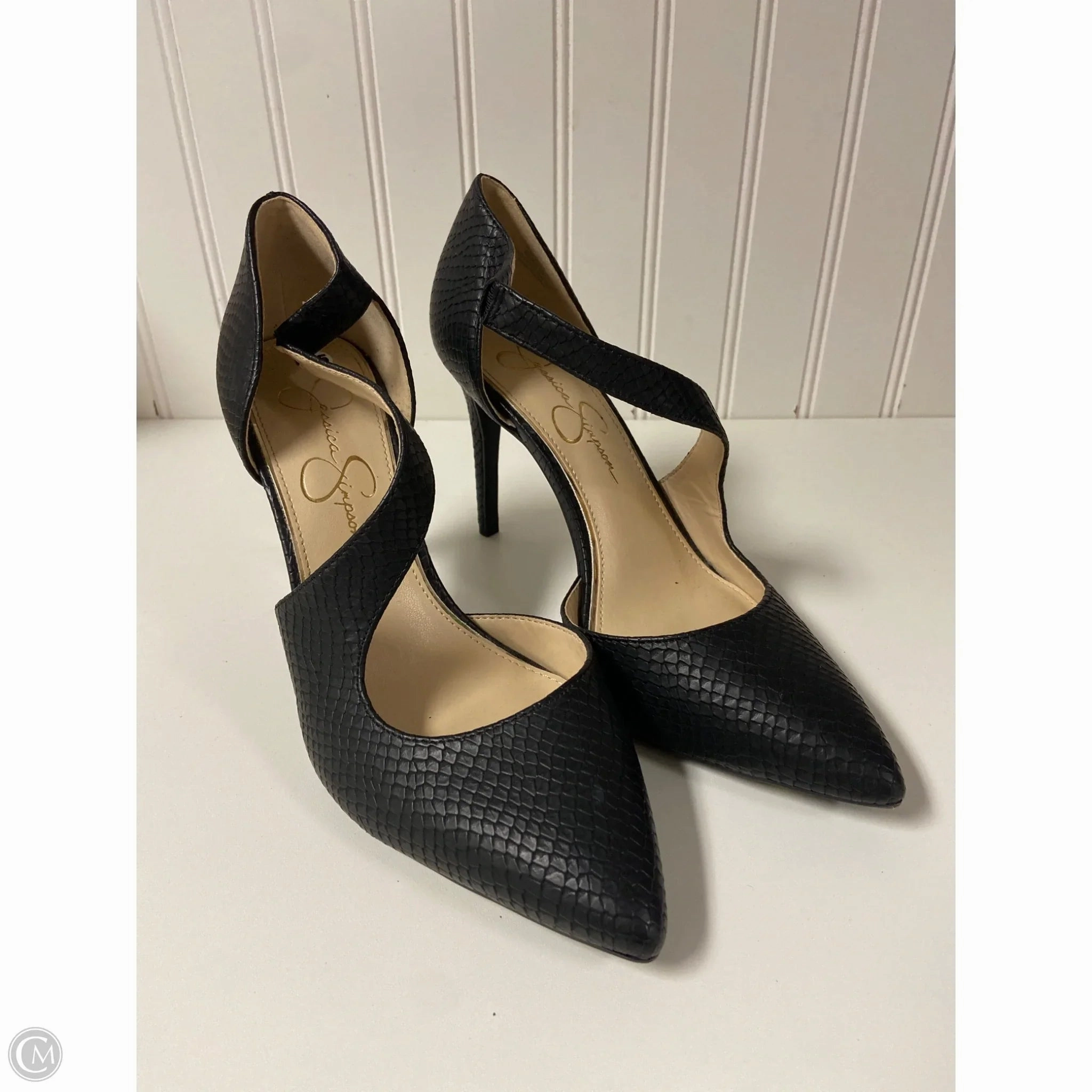 Shoes Heels Stiletto By Jessica Simpson In Black, Size: 8.5 Trendy Boots Fashionable Shoes