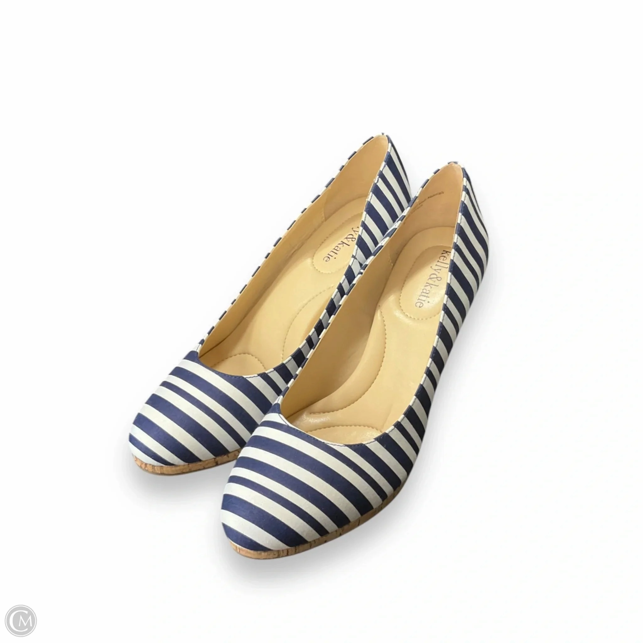 Shoes Heels Stiletto By Kelly And Katie In Striped Pattern, Size: 9 Youth Style Chic Designer Heels