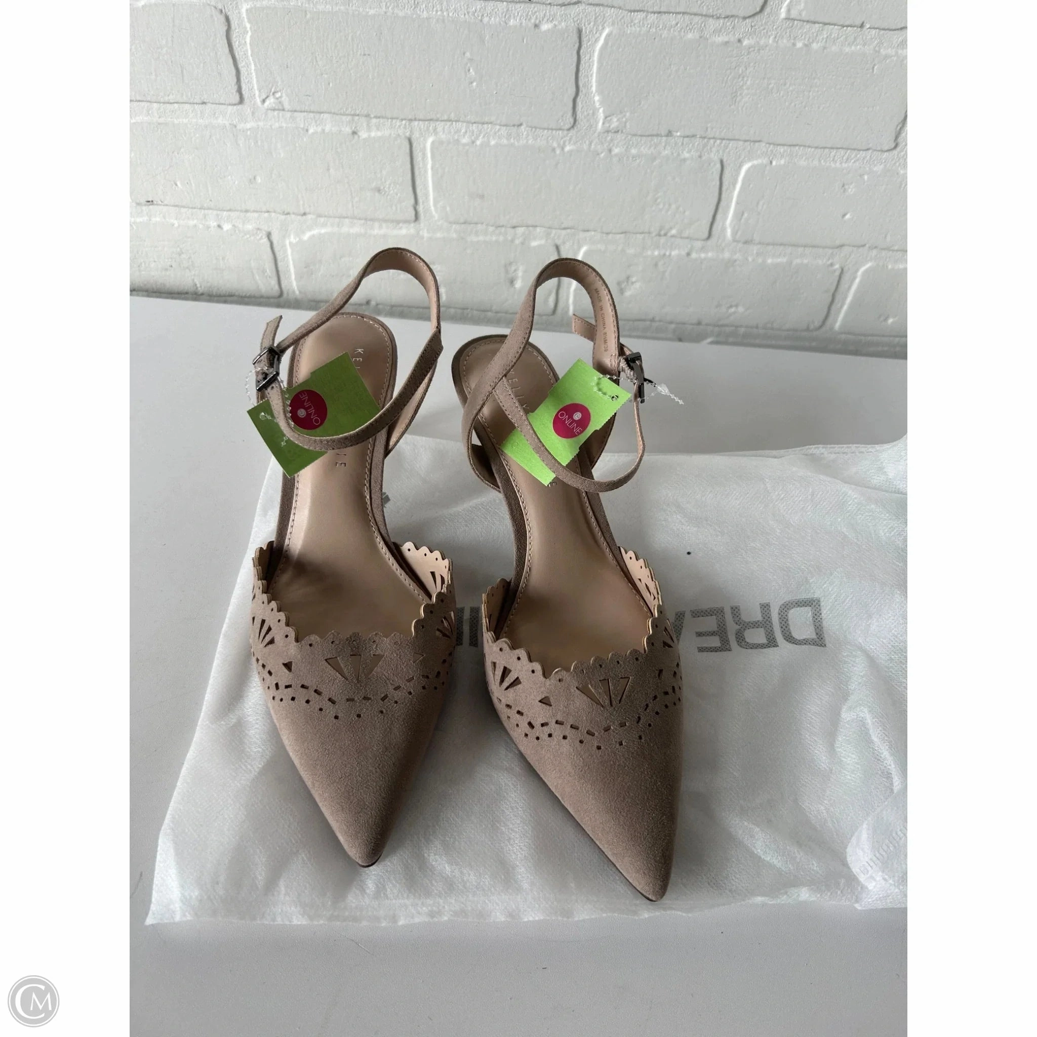 Durable Build Shoes Heels Stiletto By Kelly And Katie In Tan, Size: 8.5