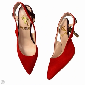 On The Go Shoes Heels Stiletto By Krown Kouture In Red, Size: 8