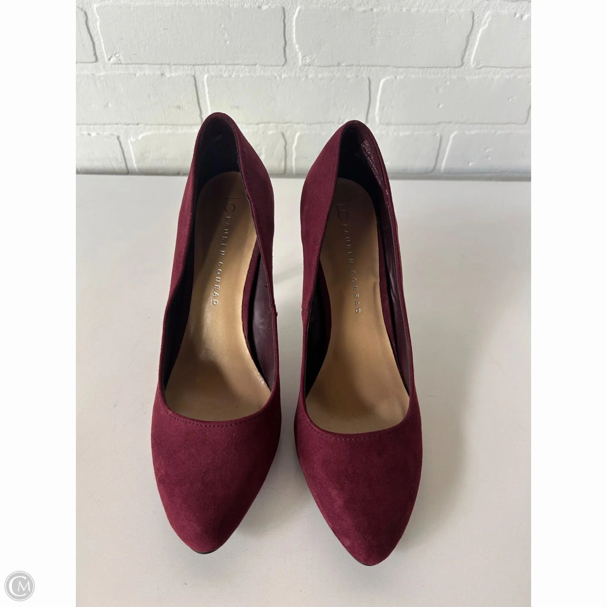 Shoes Heels Stiletto By Lc Lauren Conrad In Red, Size: 10 Nude Heels Comfortable