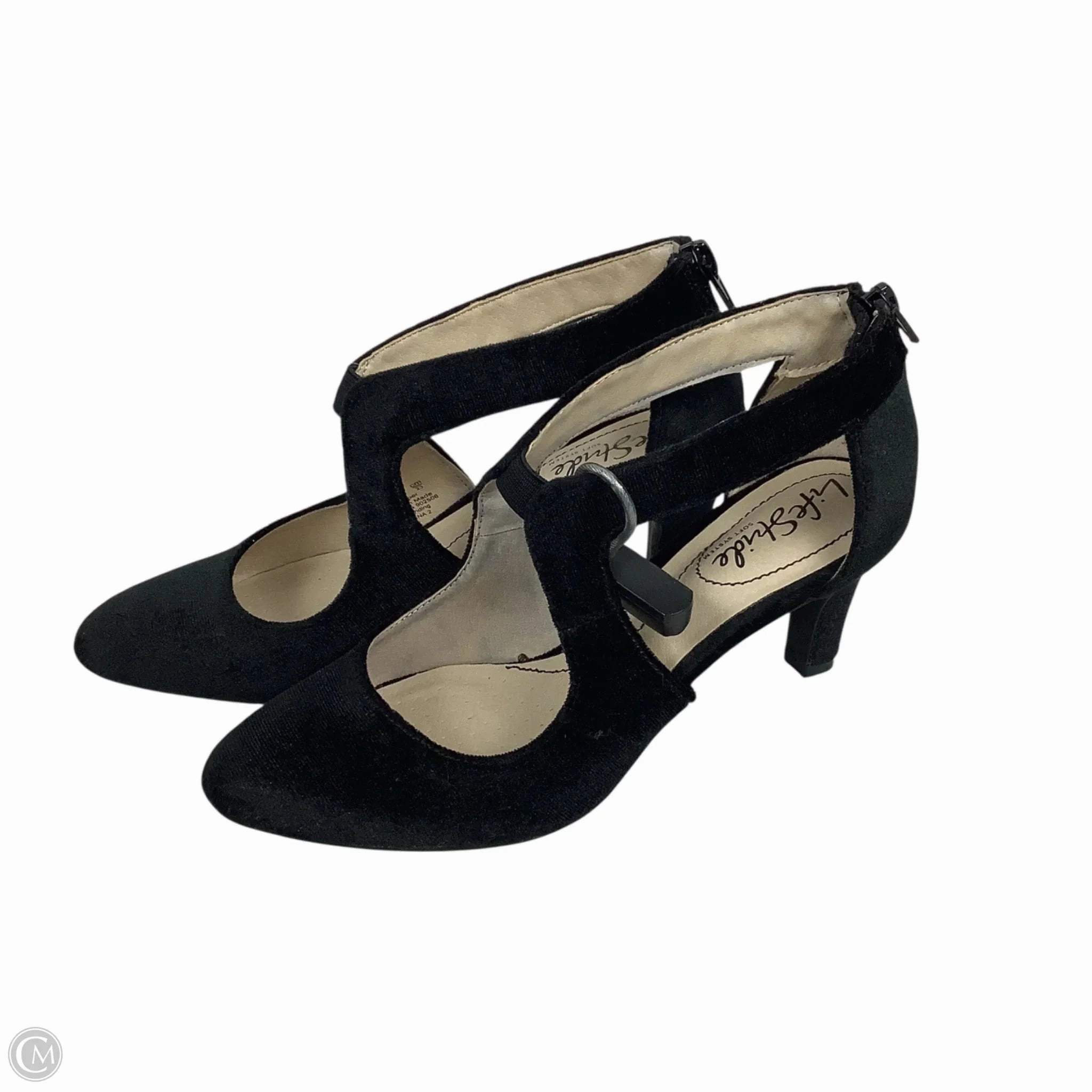 Easy To Clean Shoes Heels Stiletto By Life Stride In Black, Size: 6