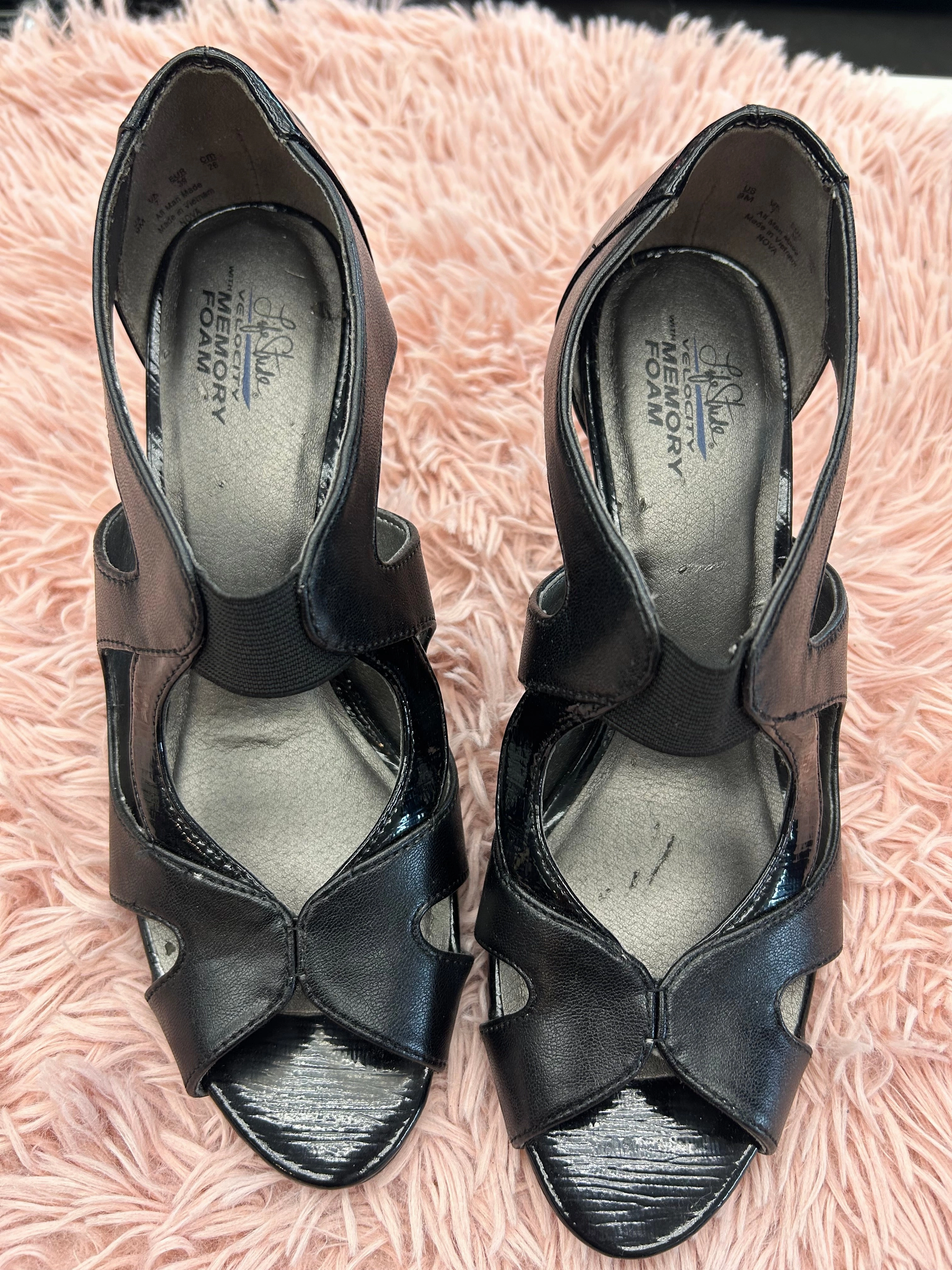 Shoes Heels Stiletto By Life Stride In Black, Size: 9 Soft Texture Wide fit