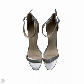 Understated Chic Ankle Support Shoes Heels Stiletto By Loft In Gold, Size: 8.5