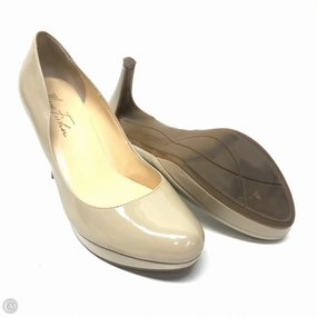 Open Back Heels Shoes Heels Stiletto By Marc Fisher In Beige, Size: 9