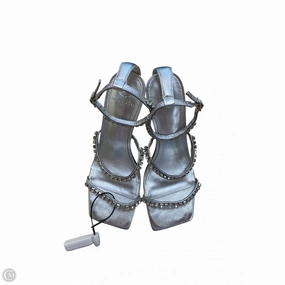 Shock absorption Smart Sandals Shoes Heels Stiletto By Marc Fisher In Silver, Size: 7