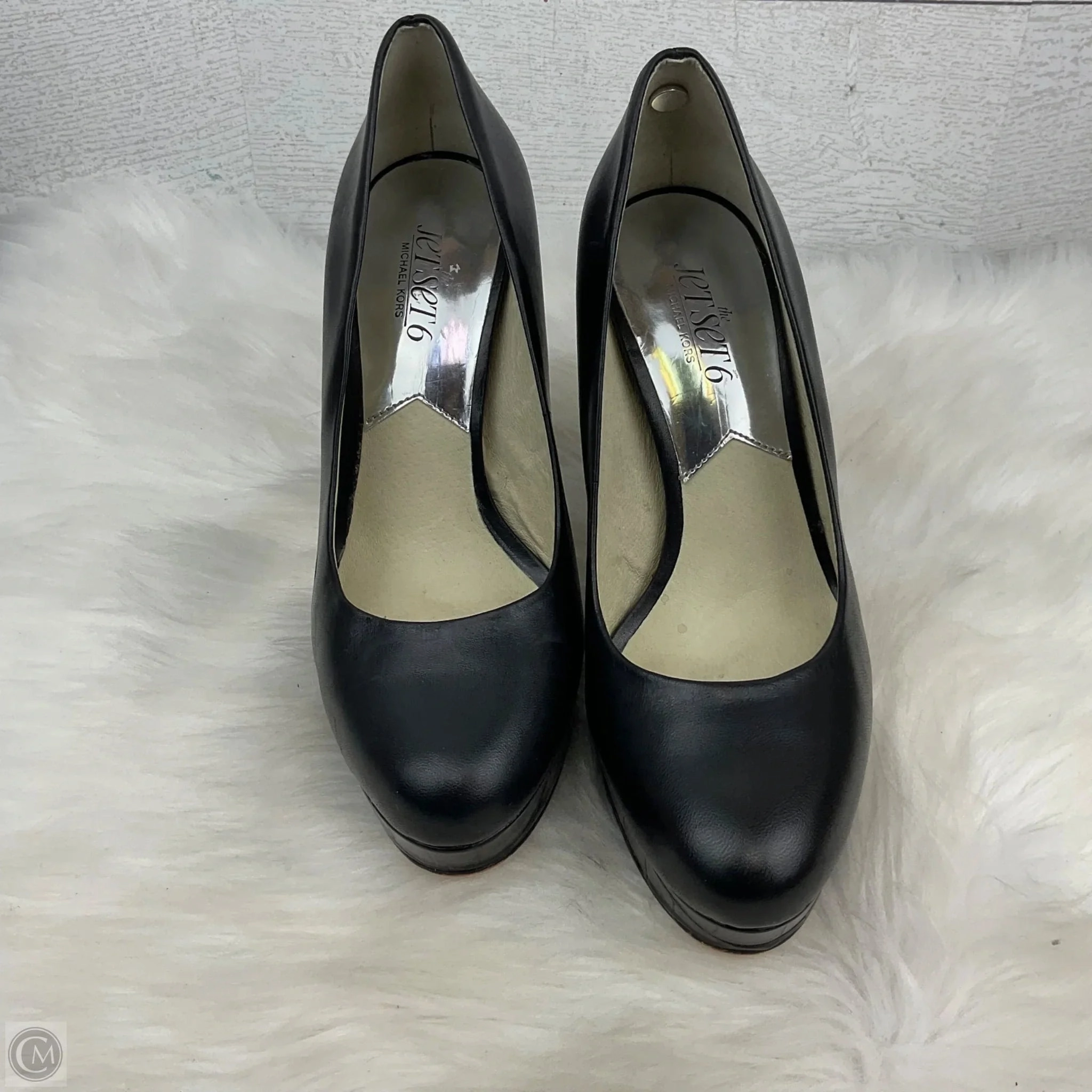 Shoes Heels Stiletto By Michael By Michael Kors In Black, Size: 7.5 Stiletto Heel Strappy Design