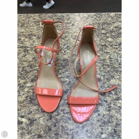 Comfort Grip Gum outsole Shoes Heels Stiletto By Michael By Michael Kors In Coral, Size: 7.5