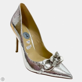 Winter Heels Comfort Technology Shoes Heels Stiletto By Michael By Michael Kors In Silver, Size: 7