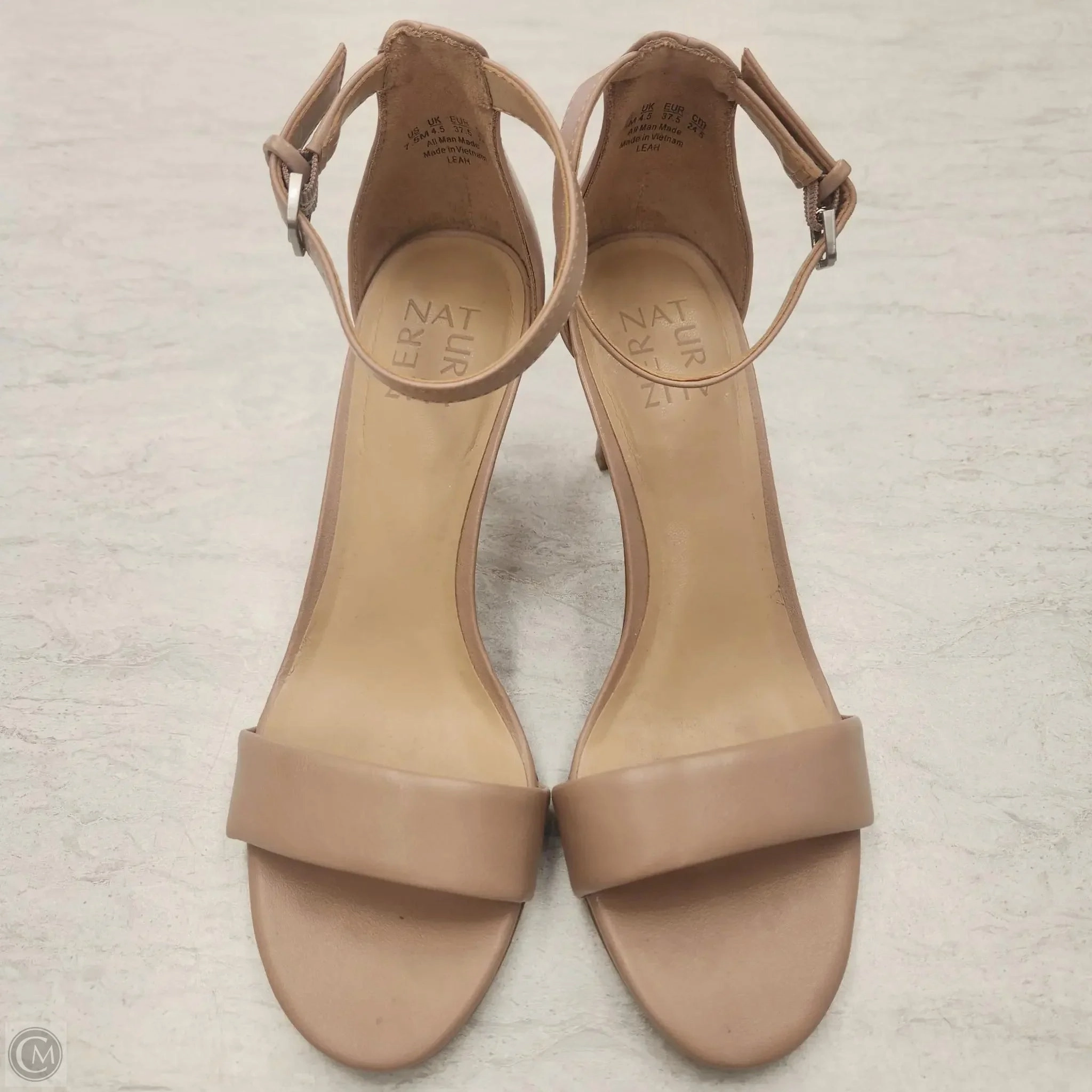 Shoes Heels Stiletto By Naturalizer In Tan, Size: 7.5 Wide Strap Heels