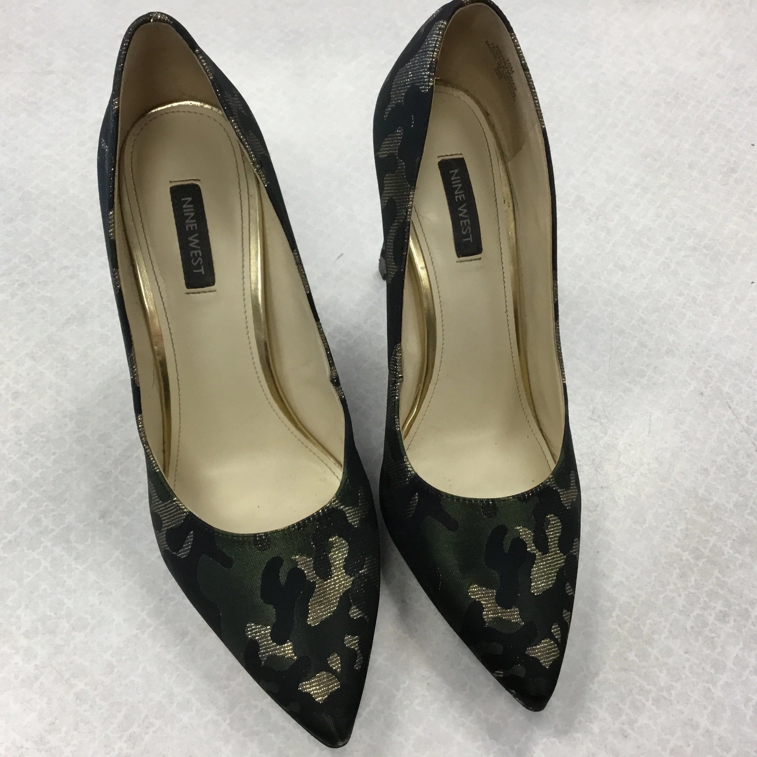 Shoes Heels Stiletto By Nine West In Camouflage Print, Size: 10 Refined Edge Casual Heels