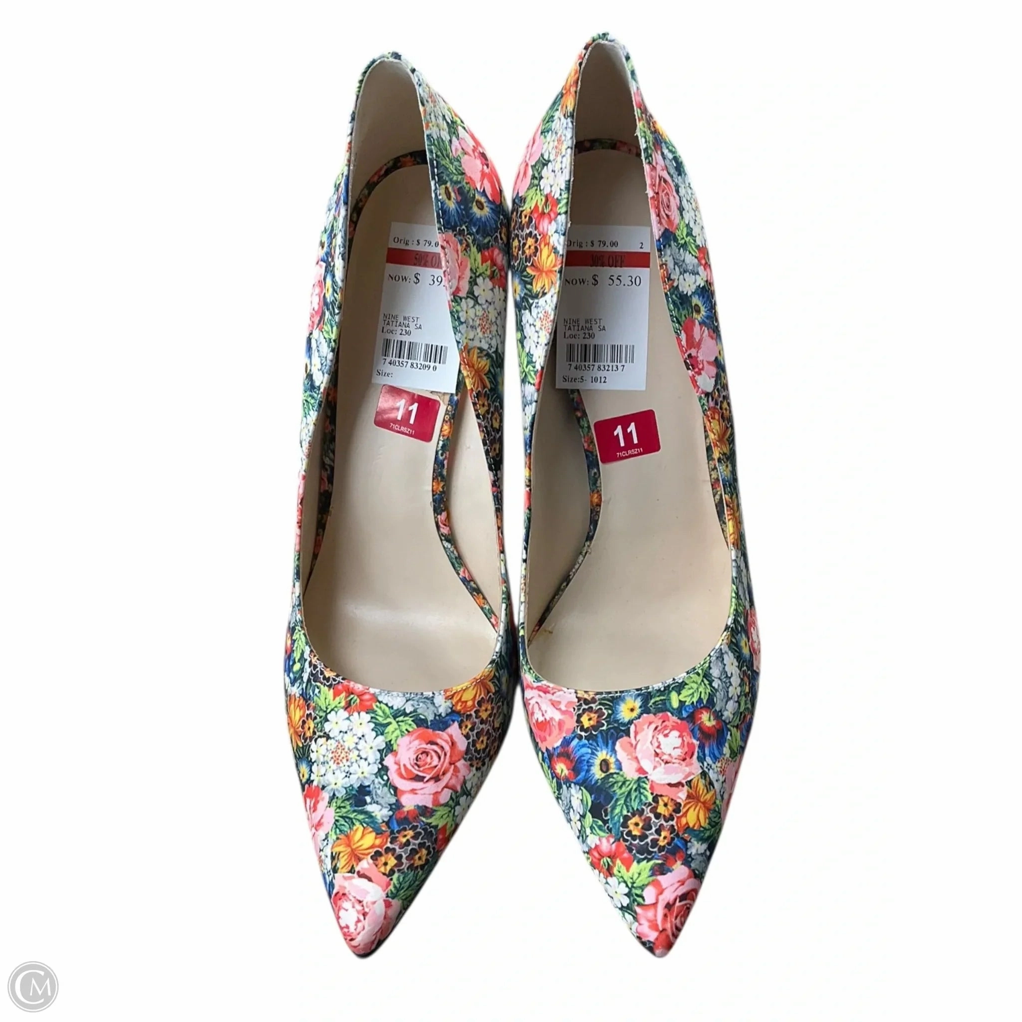 All Occasion Shoes Heels Stiletto By Nine West In Floral Print, Size: 11