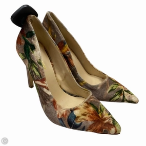 Evening Vibe Boho Style Heels Shoes Heels Stiletto By Nine West In Tan, Size: 5.5