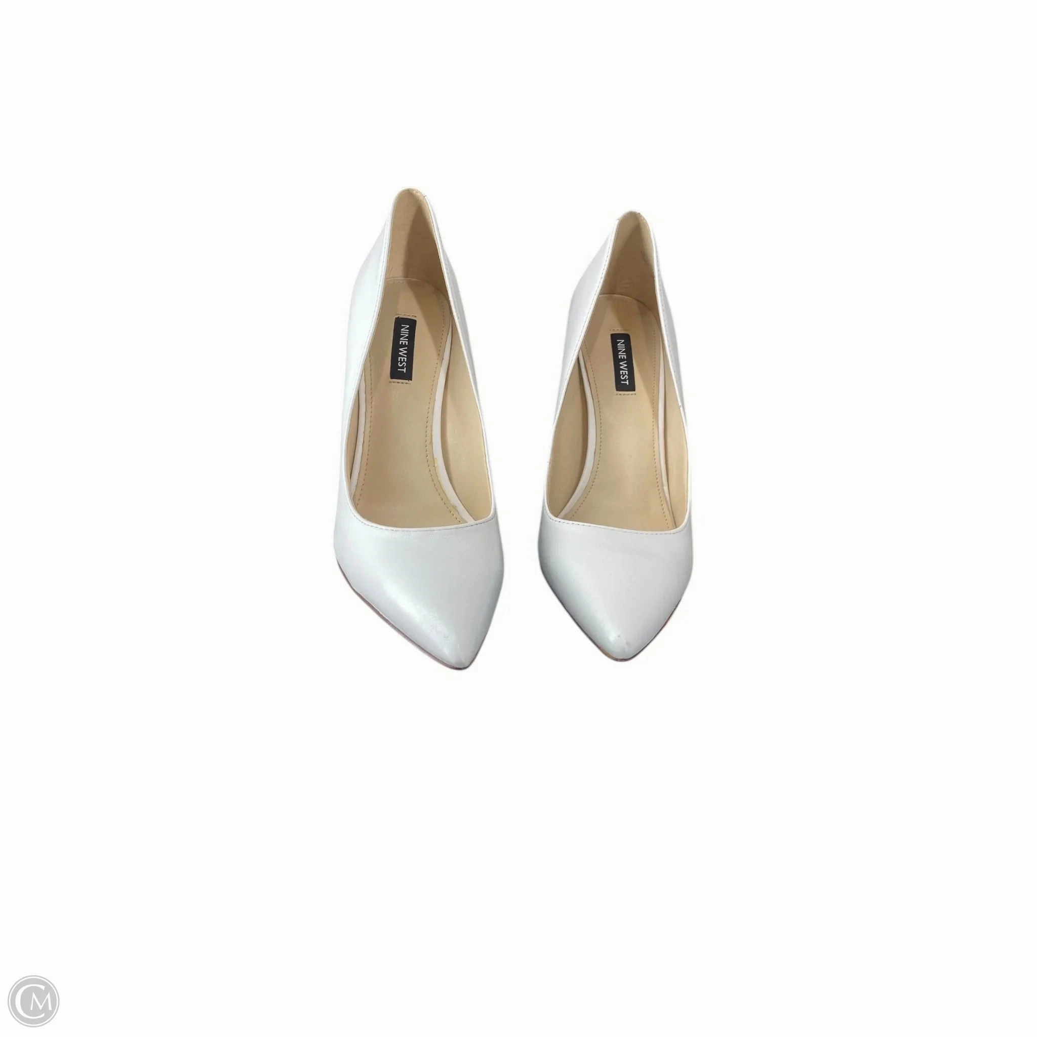 Shoes Heels Stiletto By Nine West In White, Size: 9.5 Dressy Heels