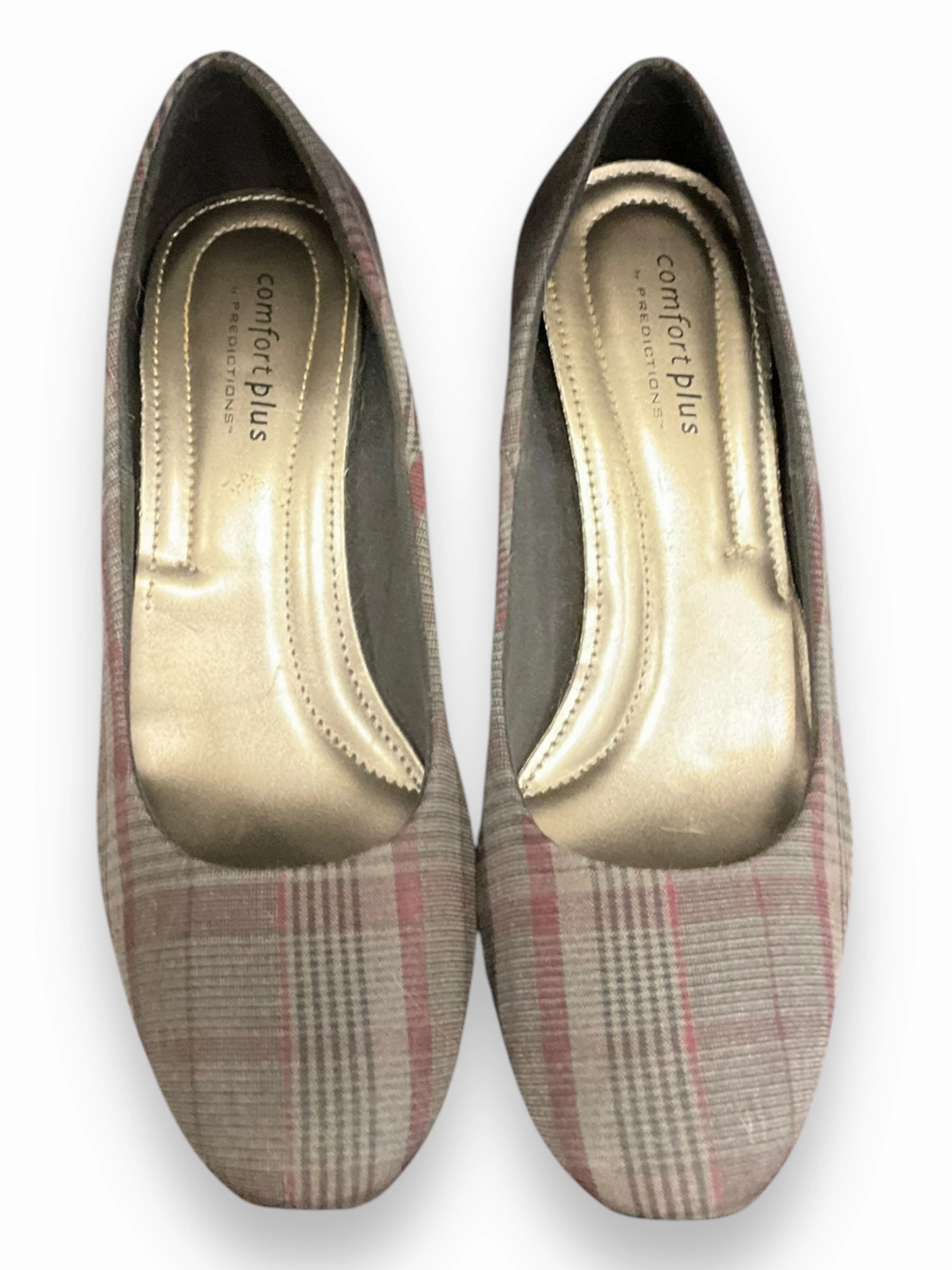 Wide Fit Heels Shoes Heels Stiletto By Predictions In Plaid Pattern, Size: 7