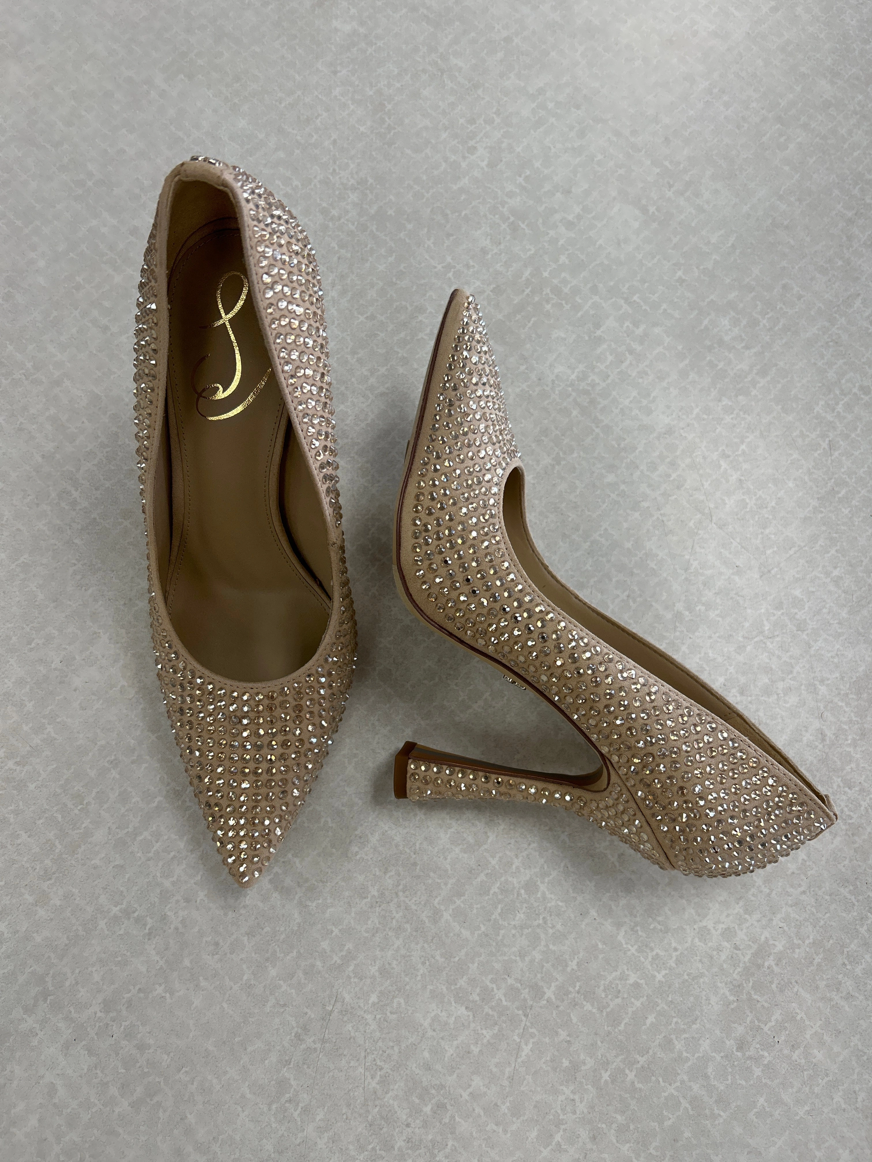 Traction pattern SHOES HEELS STILETTO by SAM EDELMAN In TAN, Size: 7.5