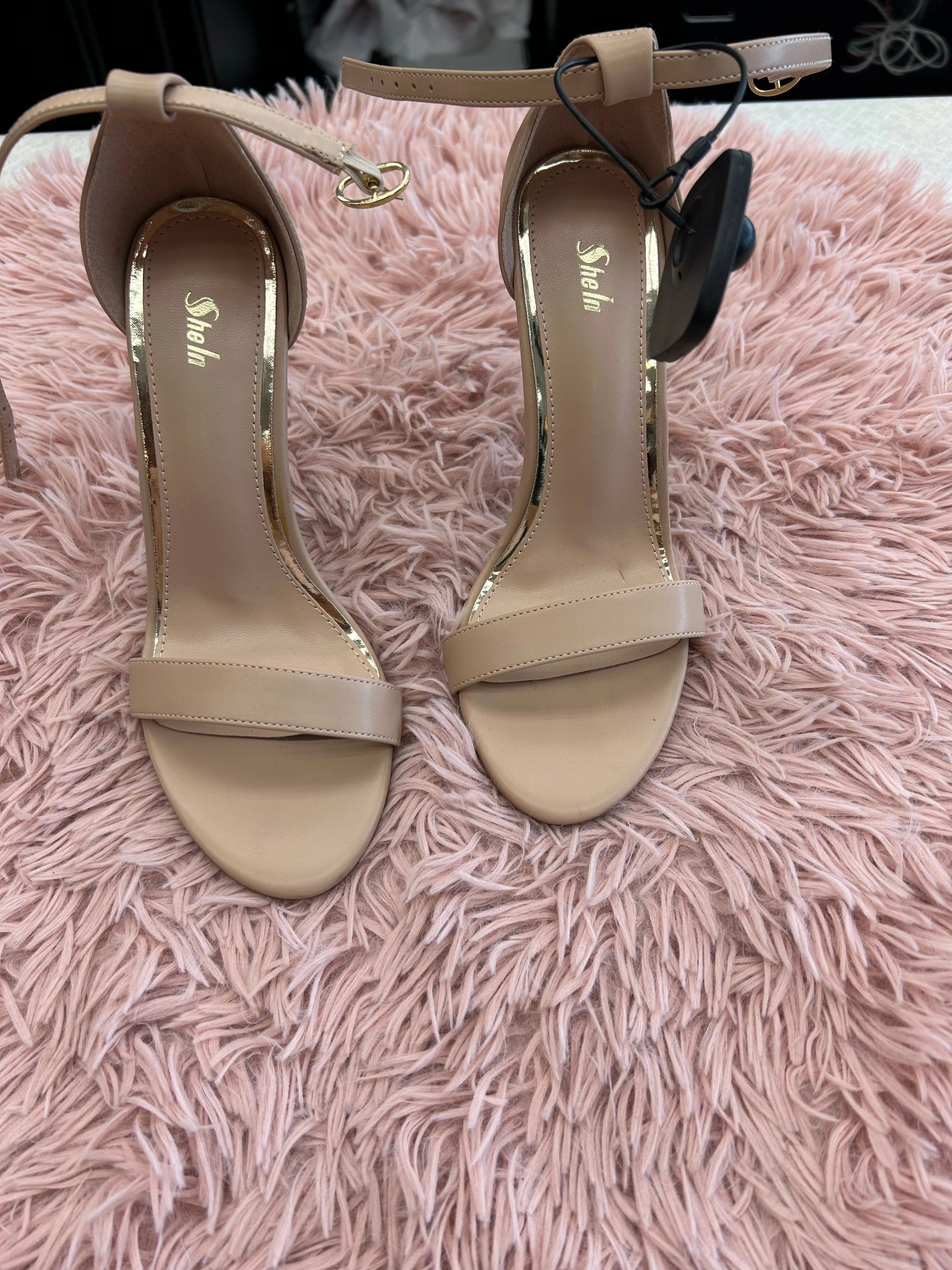 Occasion Shoes Creative Vibe Shoes Heels Stiletto By Shein In Nude, Size: 6.5