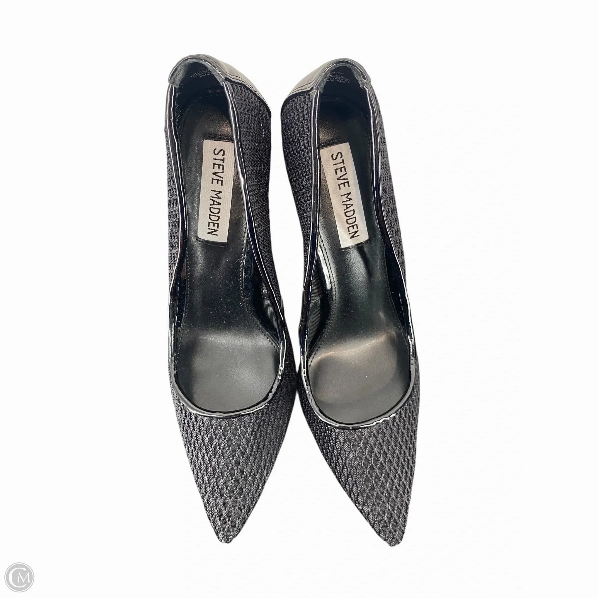 Luxe Leather Heels Shoes Heels Stiletto By Steve Madden In Black, Size: 7.5