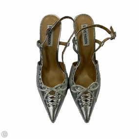 Shoes Heels Stiletto By Steve Madden In Silver, Size: 8.5 Lightweight Upper Party Heels