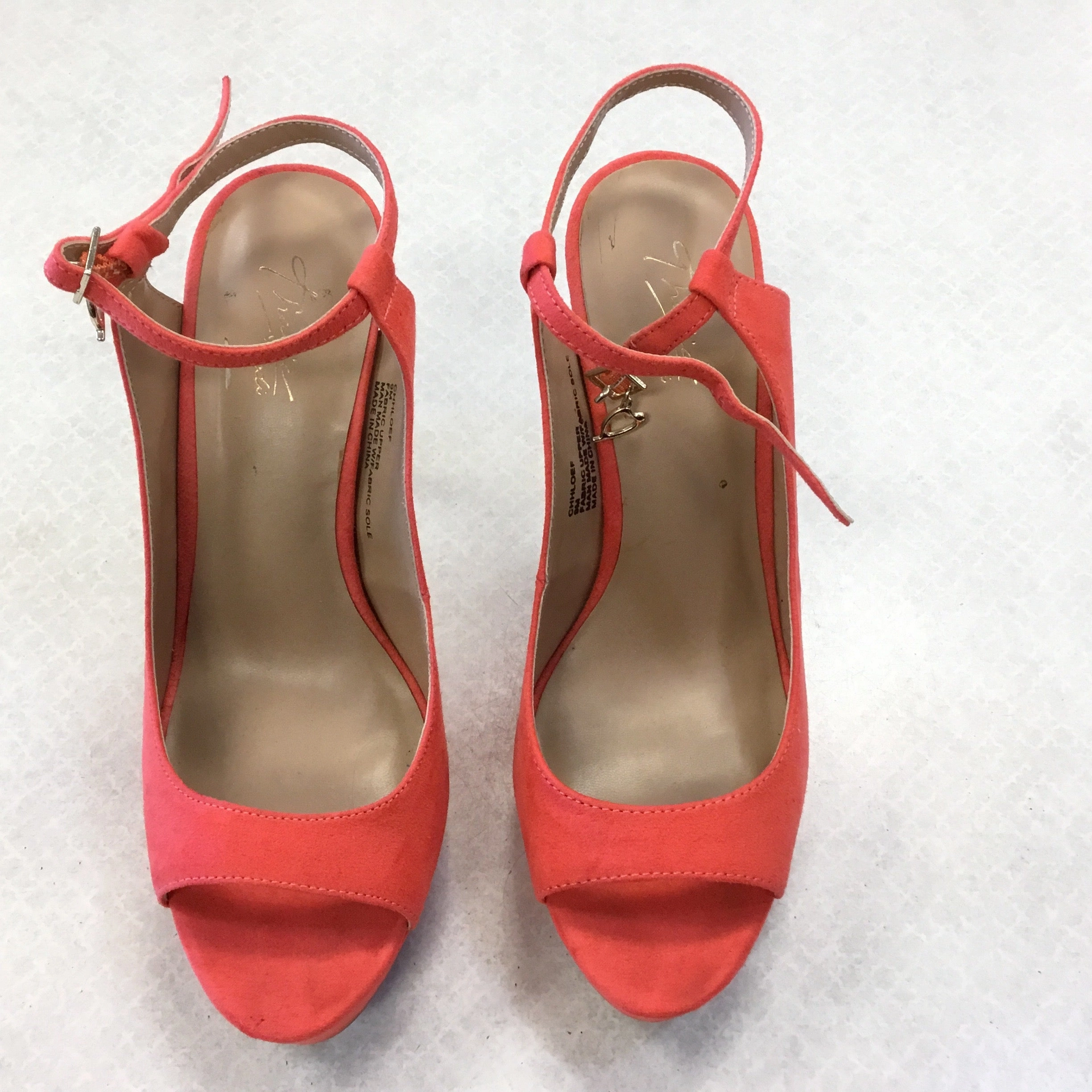 Shoes Heels Stiletto By Thalia Sodi In Coral, Size: 9 Metal hardware