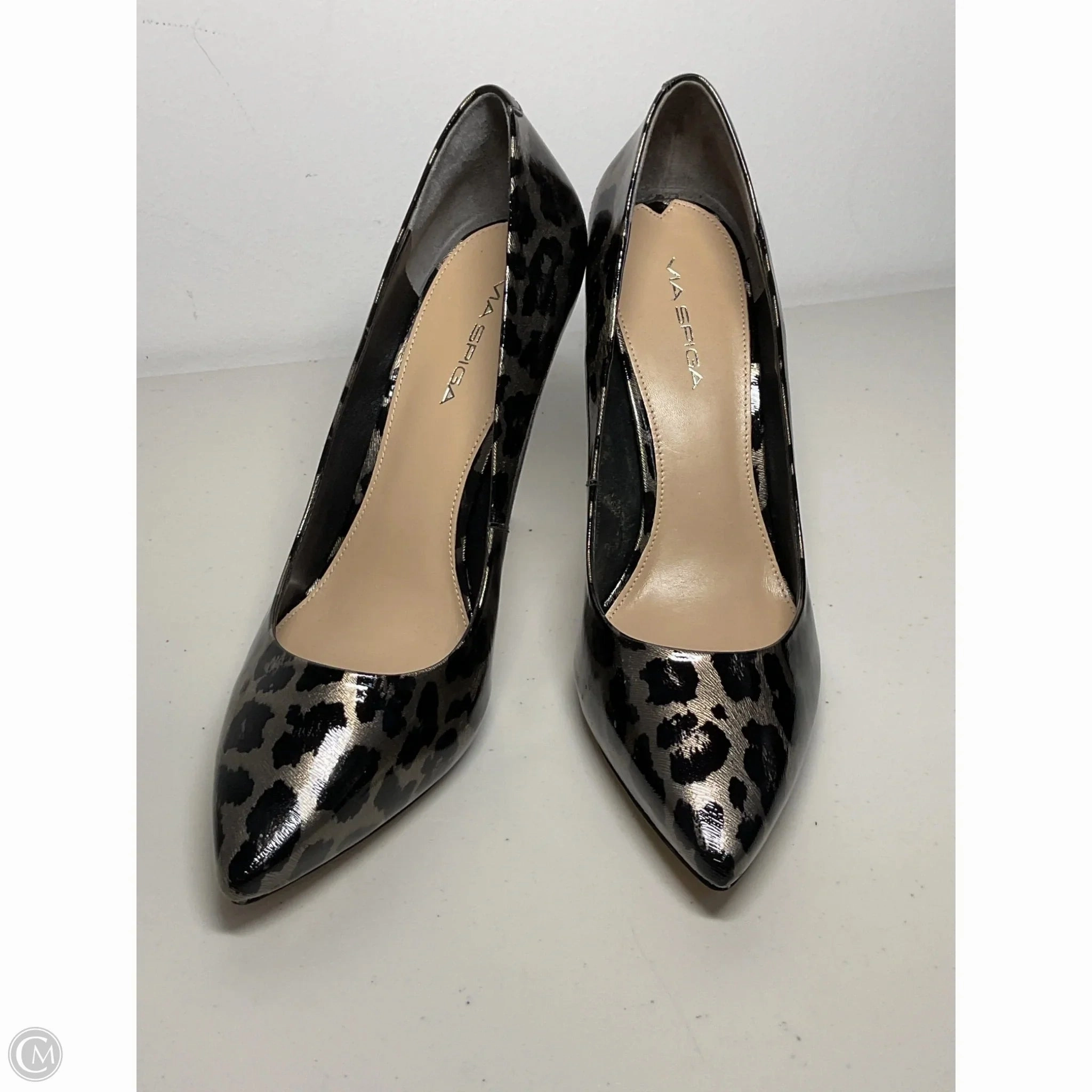 Shoes Heels Stiletto By Via Spiga In Animal Print, Size: 10 Formal Office Shoes