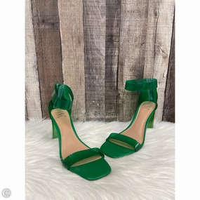 Natural Material Shoes Heels Block By Inc In Green, Size: 10