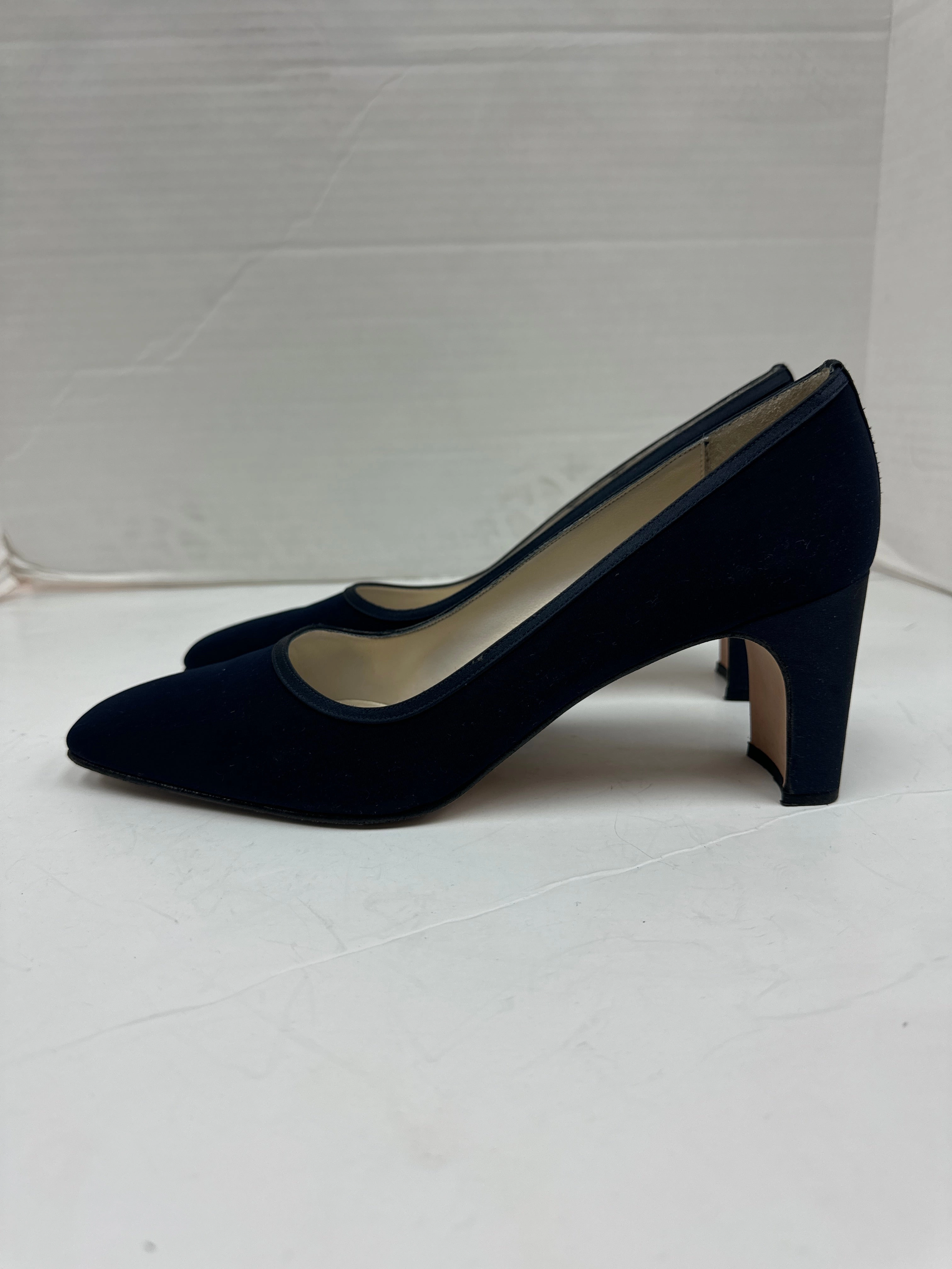 Fashion Life Soft Layers Shoes Heels Block By Nina In Navy, Size: 8.5