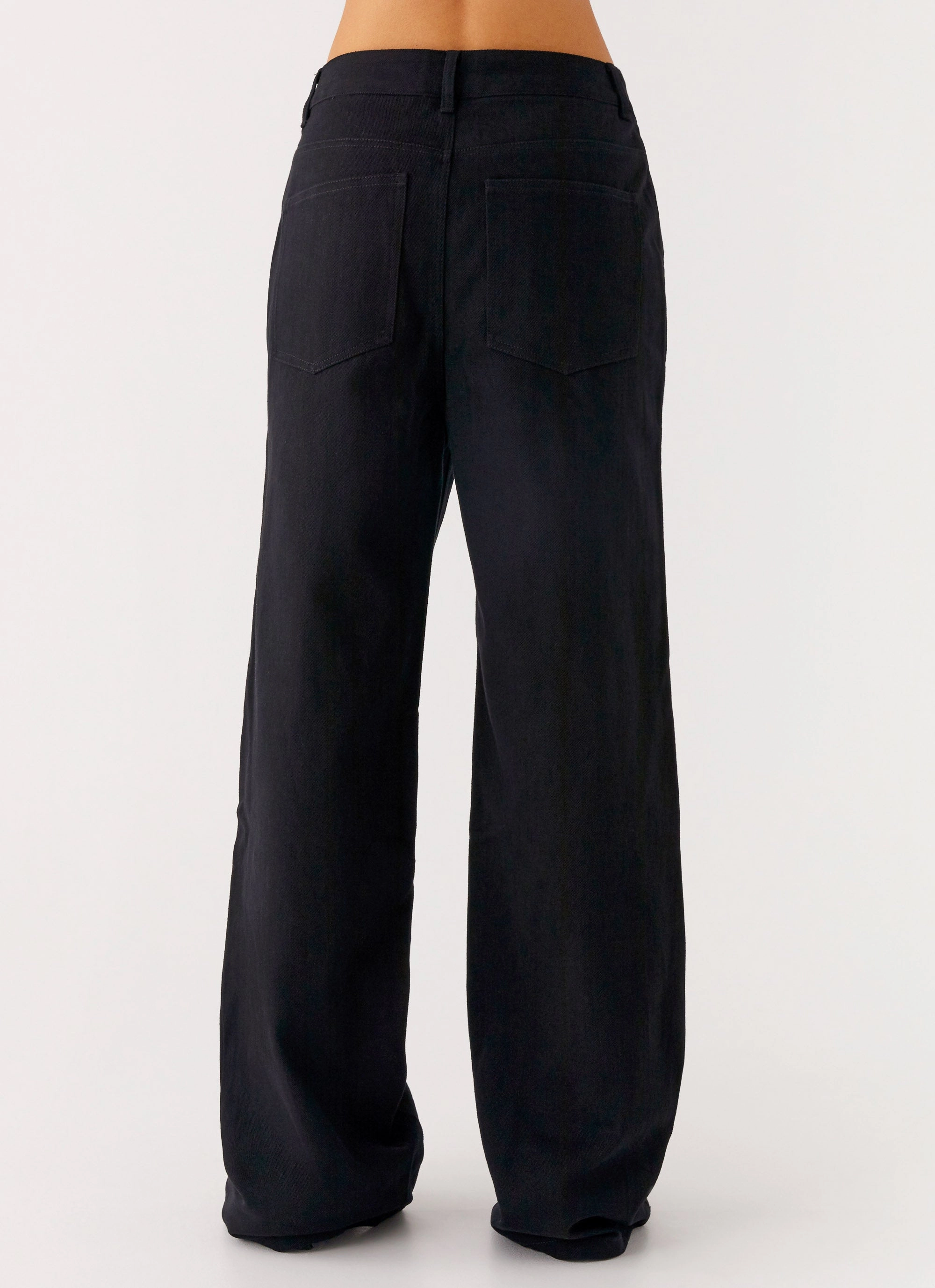 Back Again Straight Leg Denim Jeans - Black Stay Stylish