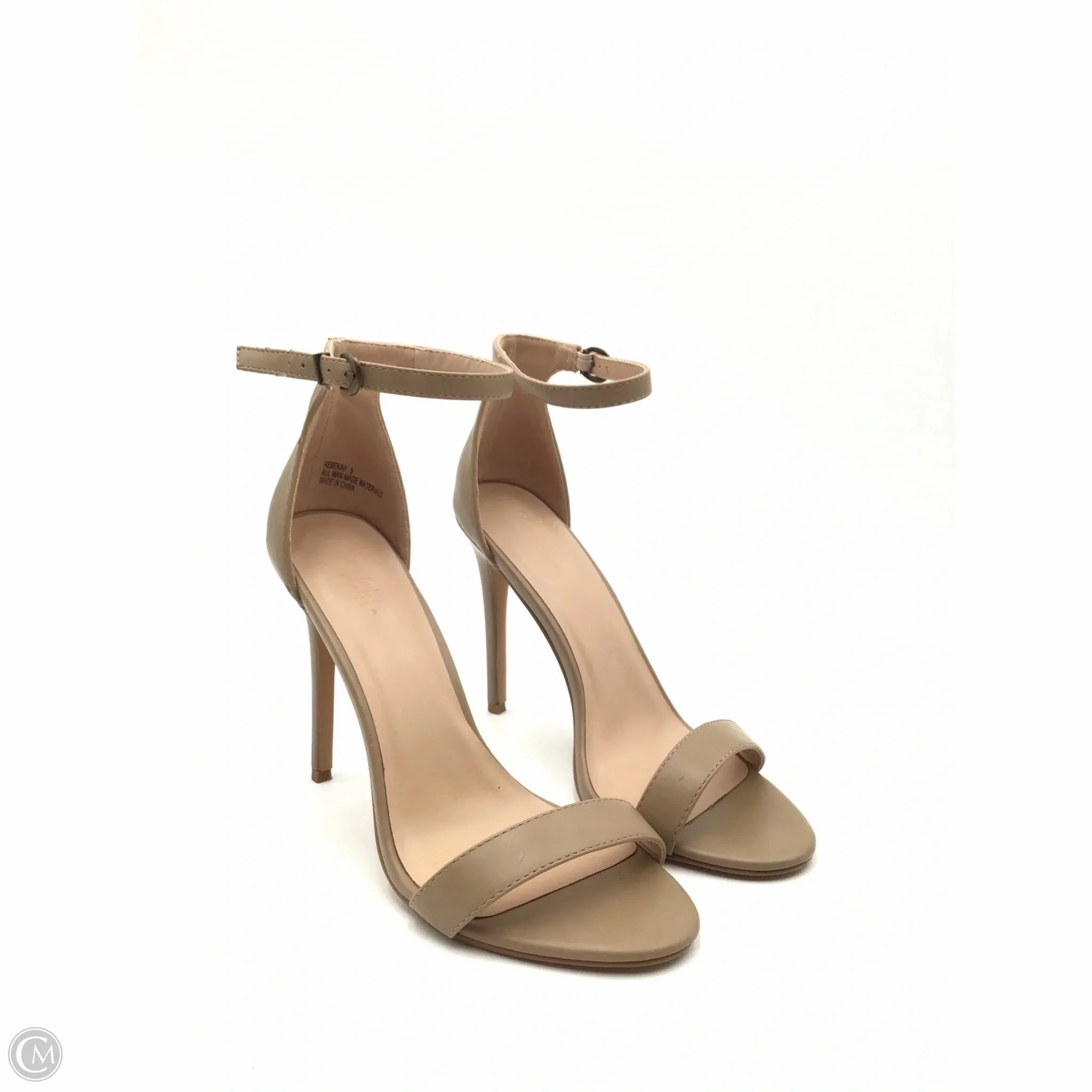 Shoes Heels Stiletto By Charlotte Russe In Tan, Size: 9 Flexible Construction Bridal Pumps