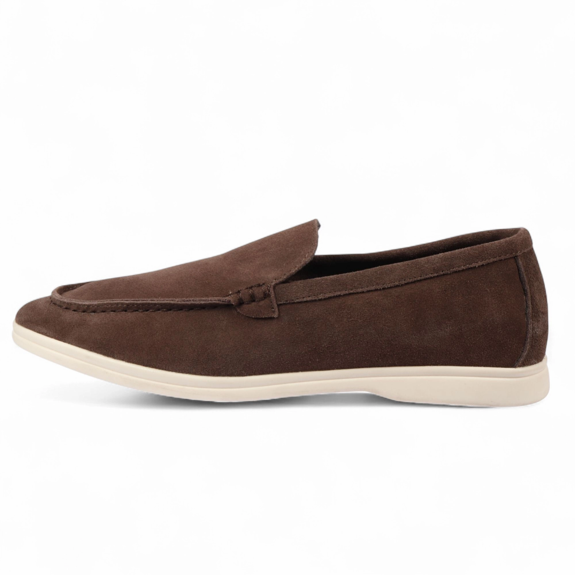 Timeless Cushioning All-day Comfort Shoes Men??s Durable Grey Slip-On Loafers with Cushioned Insole