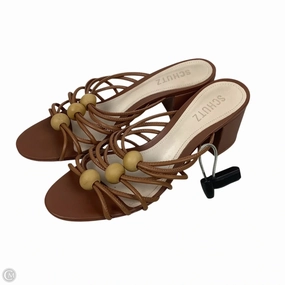 Comfy Pumps Cute Heels Shoes Heels Block By Clothes Mentor In Brown, Size: 8.5