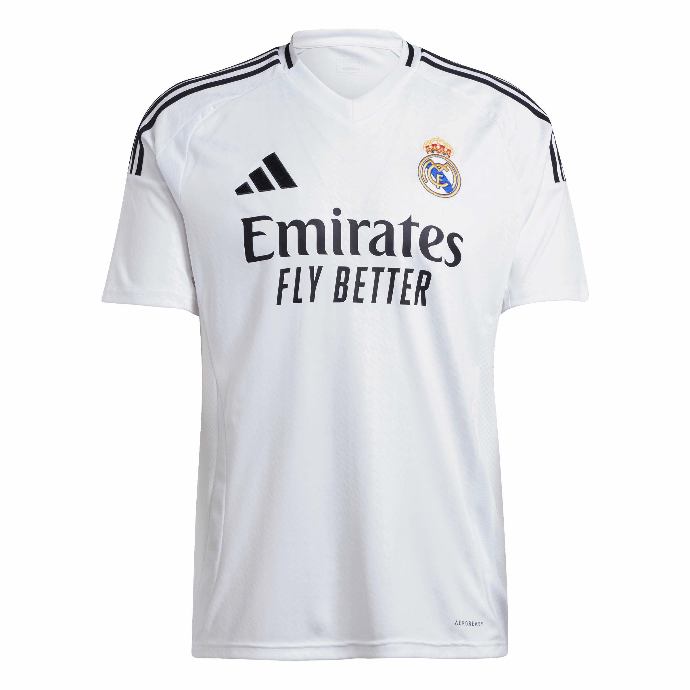 Real Madrid 24/25 Home Jersey (IU5011) Moisture Wicking Design Advanced Elasticity Fibers