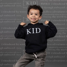 Youth Kid Defined Hoodie - Black Streetwear Fan
