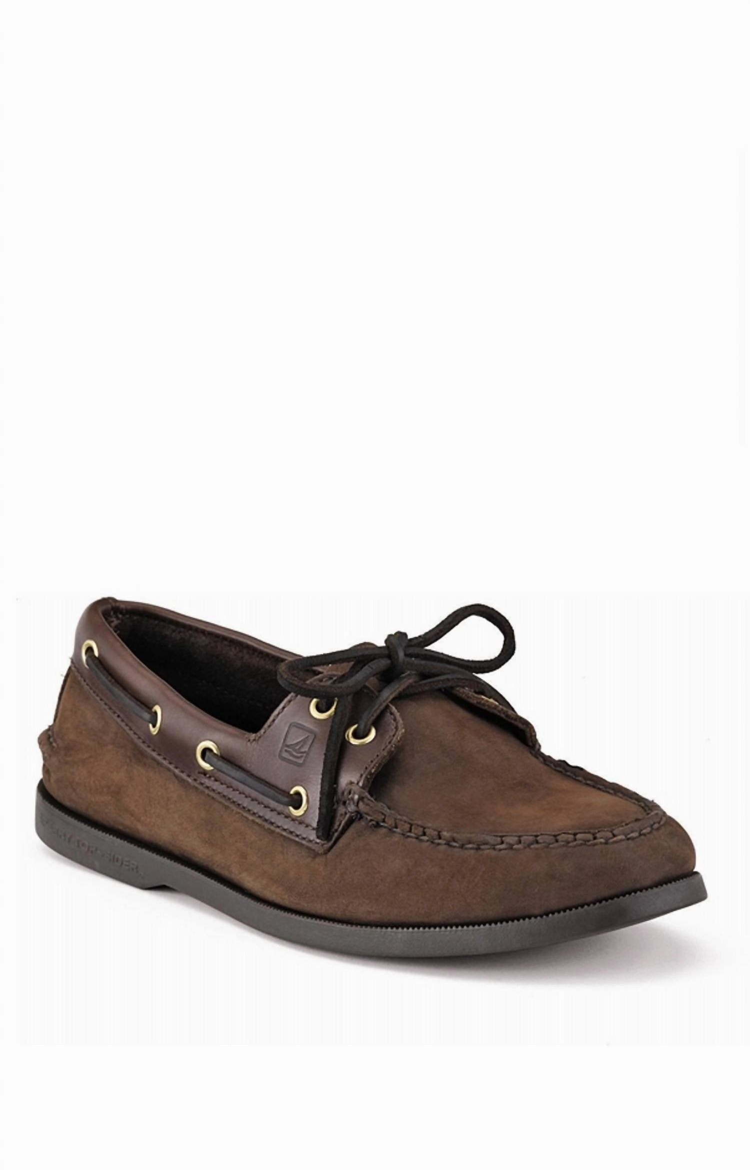 Even Lane Day Wear Men's Top Sider Boat Shoe - Wide In Brown Buck
