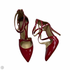 Peep Toe Sandals for Party Shoes Heels Stiletto By Michael By Michael Kors In Red, Size: 8