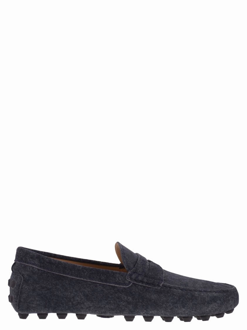 Gommino Bubble Sole In Suede Leather Loafers Relax Vibe