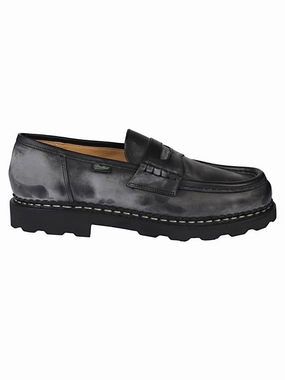Reims Moccasin In Vintage Effect Calfskin Walk Firm