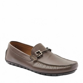 Stylish Comfort Men's Xander Driver Moccasin Shoes In Brown