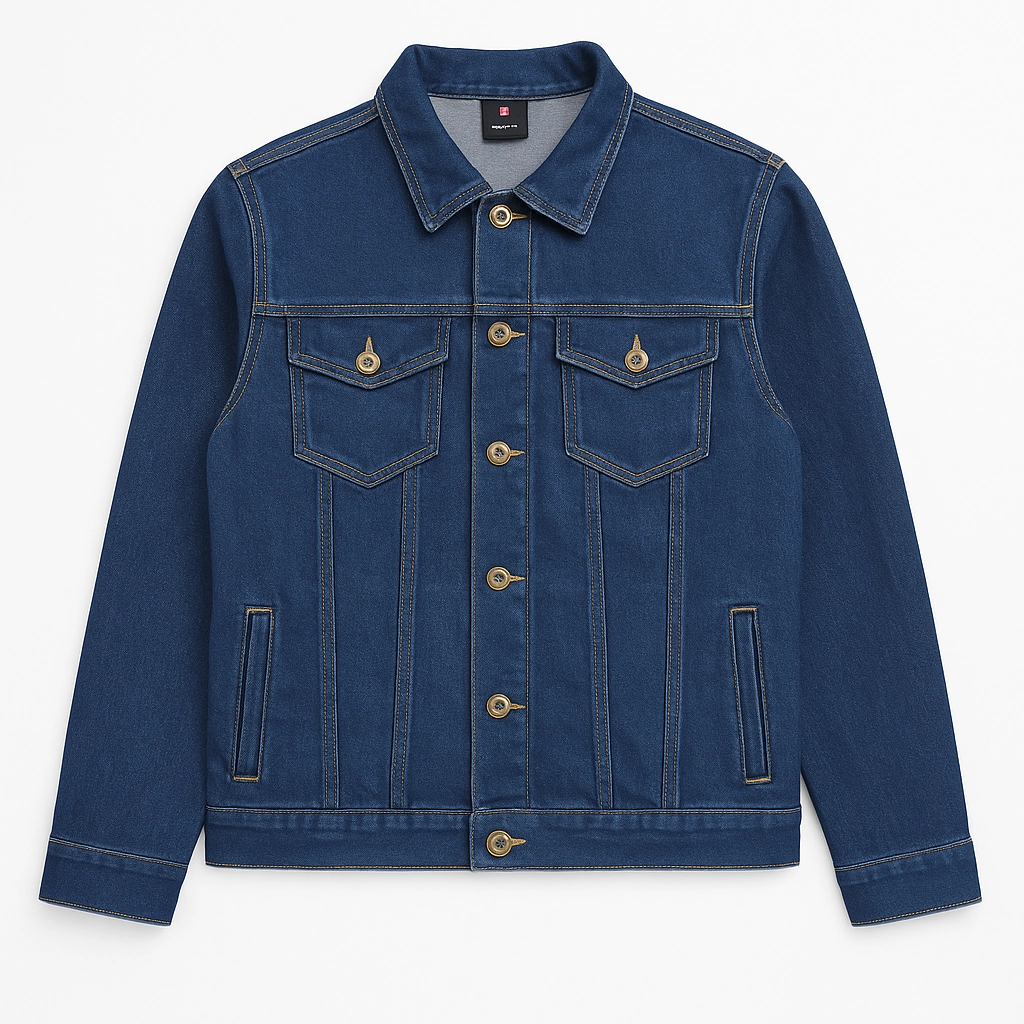 South Pole Men Denim Jacket Matte Finish Metallic Finish