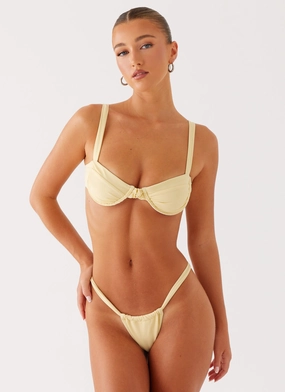 Tropical Adventure Gala Underwire Bikini Top - Yellow