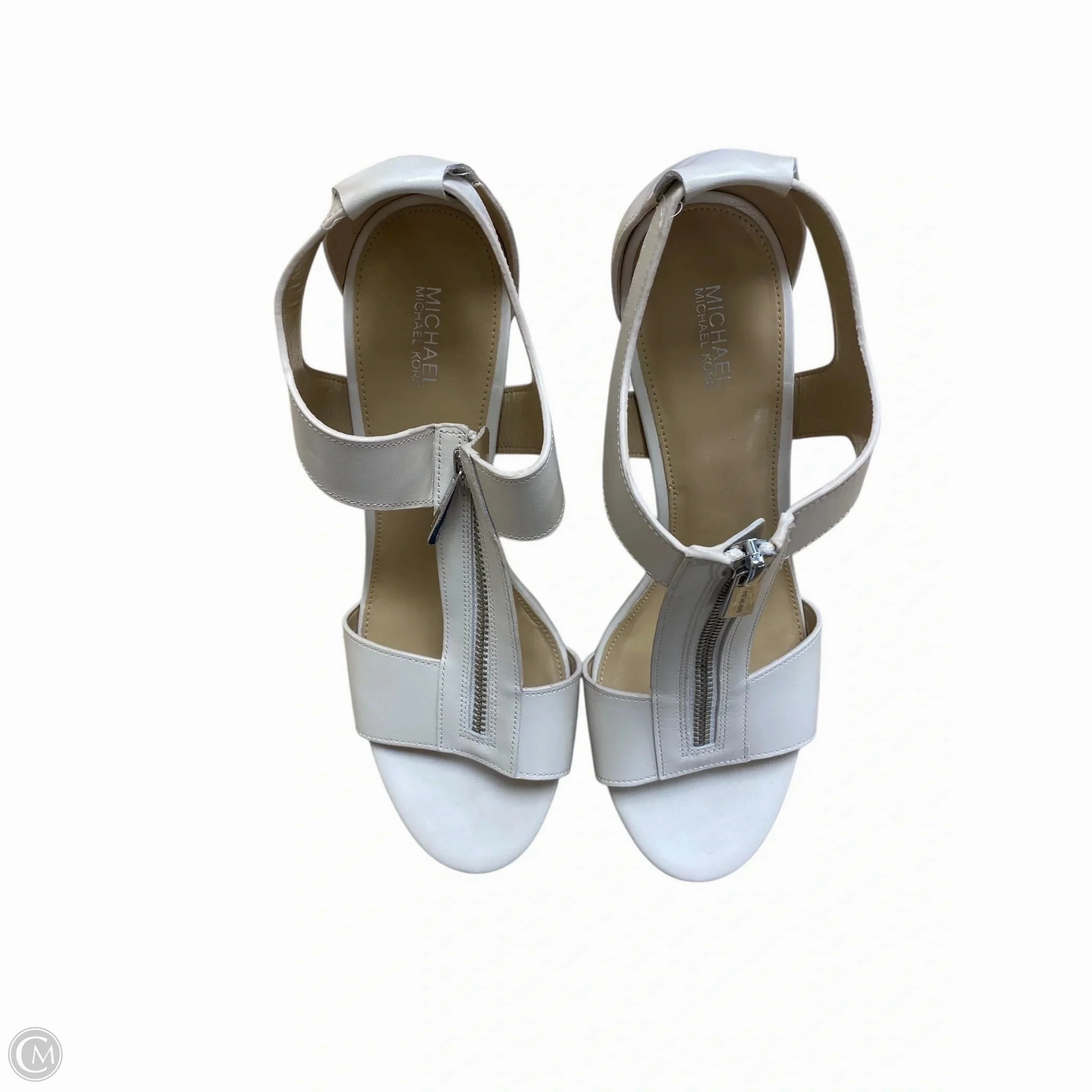 Shoes Heels Block By Michael By Michael Kors In Cream, Size: 10 Anti Fatigue