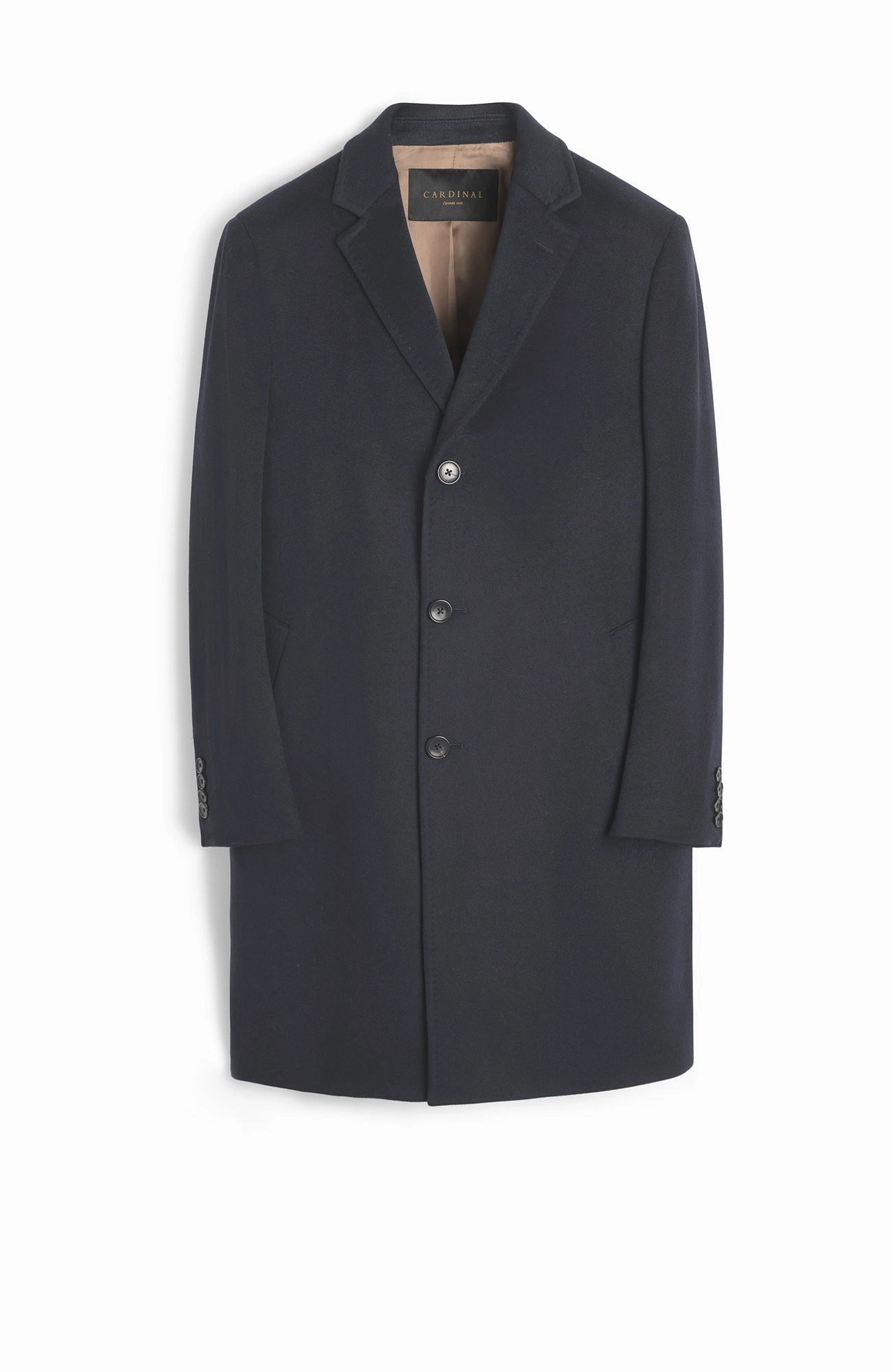 Stretch Paneling Outer Chill Piece ST-PIERRE CHARCOAL CASHMERE TOPCOAT