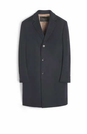 ST-PIERRE CHARCOAL CASHMERE TOPCOAT High Collar NoiseFreeMaterial